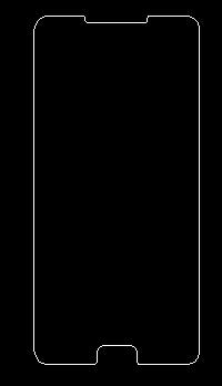 魅蓝 NOTE5 钢化膜工程图