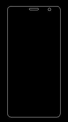 ZTE GRAND X4 钢化膜工程图